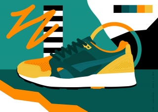 Puma sneaker illustration