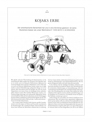 Editorial Illustration for NZZ Folio magazine (Sirens, ambulance, carillon)