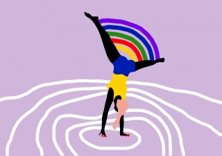 Rainbow cartwheels