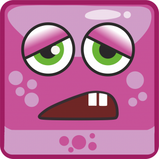 Magenta sad monster