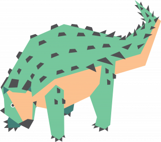 Prehistoric ankylosaur