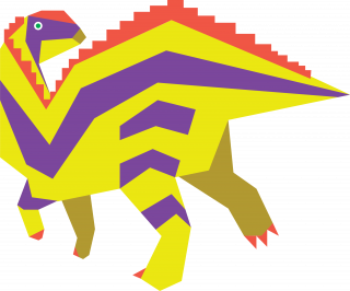 Prehistoric hadrosaur