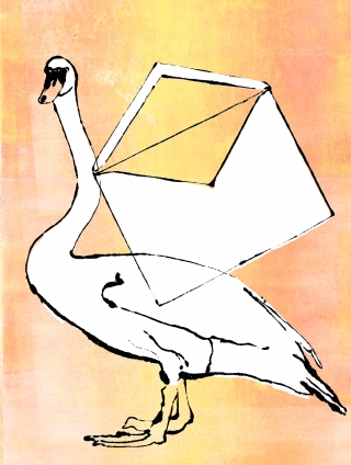 Swan with envelope