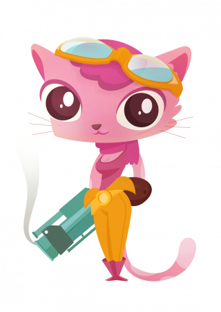 Miss kitty with a gun