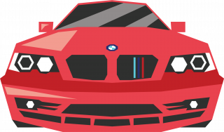 BMW red car