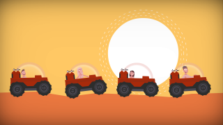 Buggies on Mars, from TEd-Ed film about life on Mars