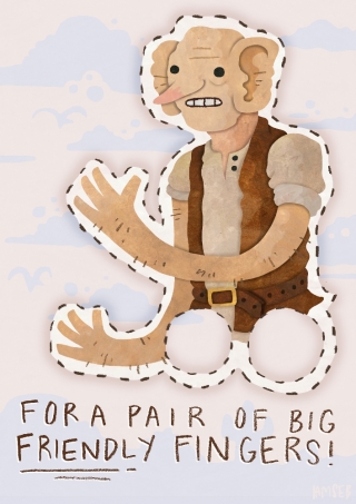 Big friendly Giant Finger Puppet