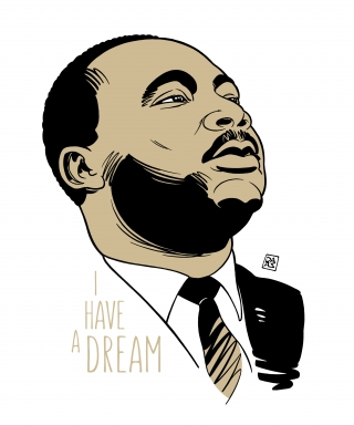 I Have a Dream - Martin Luther King jr. portrait