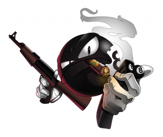 Logo:Character:Mascot Design-8ball-magazine.jpg