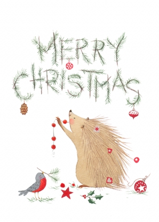 hedgehog christmas300dpi5x7