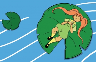 CR girl on lilypad.jpg