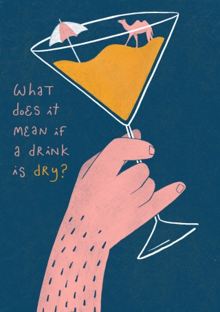 What does it mean if a drink is dry? - A3