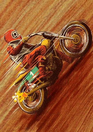 Illustration for Dirt Track race event