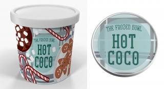 Hot Coco Ice Cream Design (Mock Up)