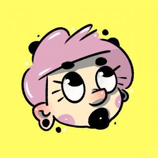 pink hair cute character