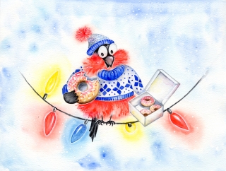 Bullfinch with Donuts smaller file.jpg