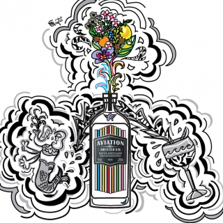 Qaqtis aviation gin art