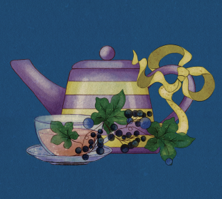 Blackberries Teapot