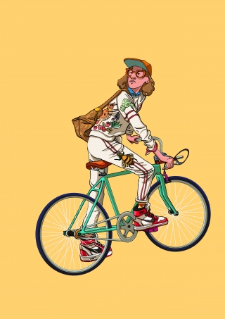 Fashion cyclist