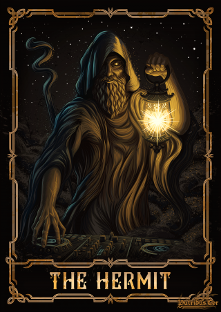 The Hermit Tarot Card is a DJ.png