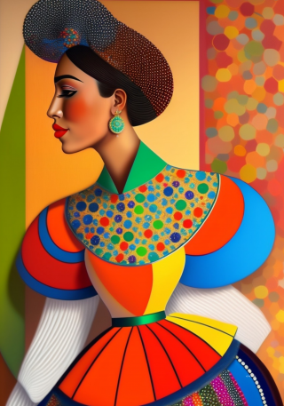 Femme Espagnol 70 x 100 cm