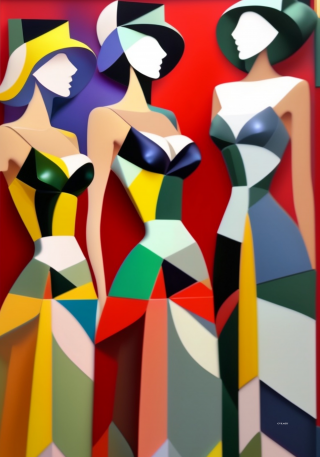 Les Demoiselles 70 x 100 cm