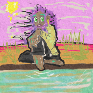 Girl (Brush & Texture Sketch).png