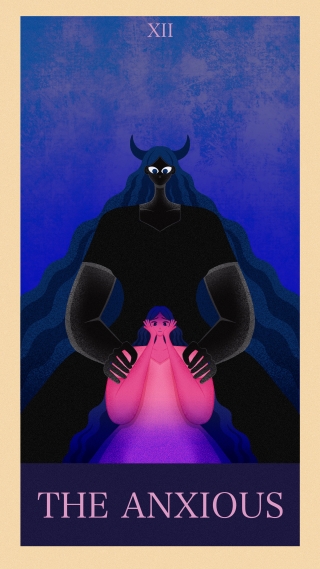 A.Karina-Introvert Tarot Card (The Anxious)