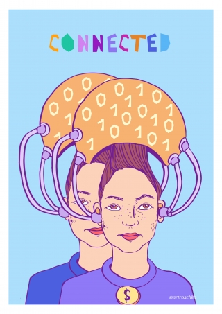 two women are connected but not to each other.jpg