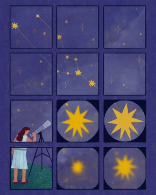 A girl looking at the stars.jpg