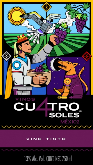 Etiqueta cuatro soles