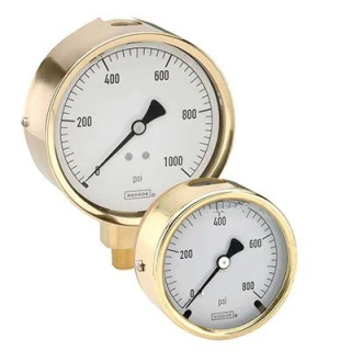 300 Series Brass Case Liquid Filled Pressure Gauges