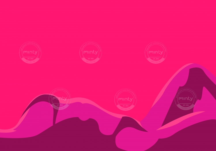 Women body lying on a back in pink background