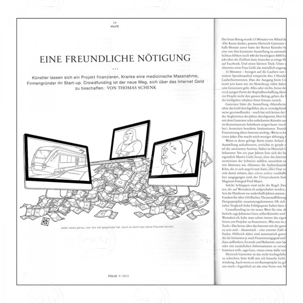 Editorial Illustration for NZZ Folio magazine (Computers on mountain of money)