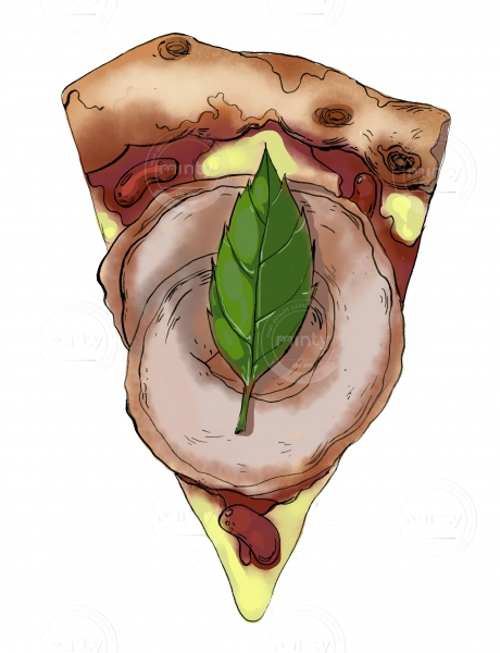 Slice of meat pizza