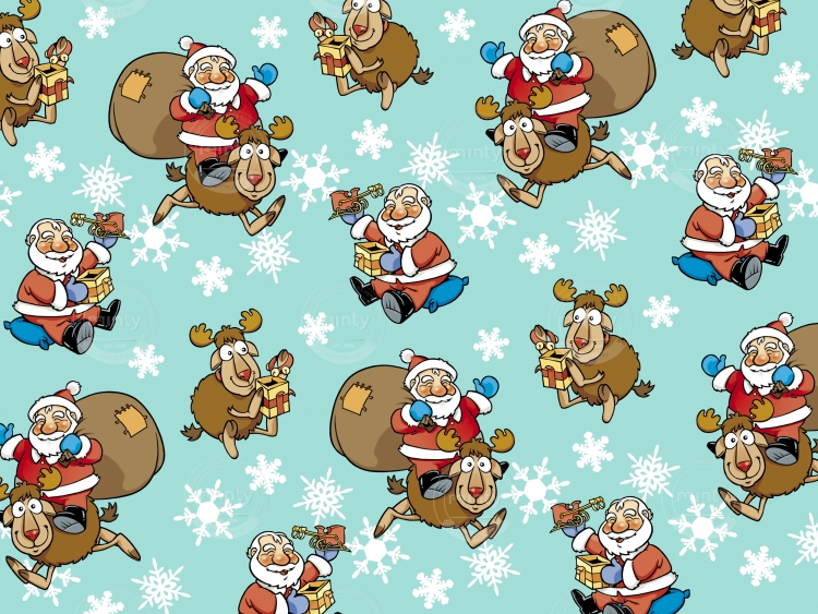 Xmas Pattern (Santa & Rudolph)