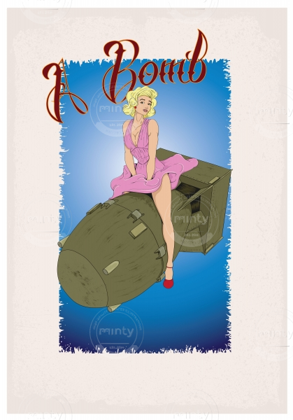 Pinup ATOM bomb