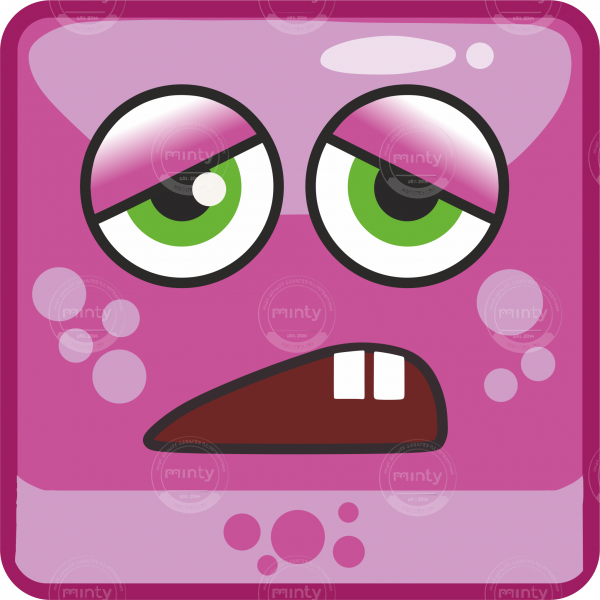 Magenta sad monster