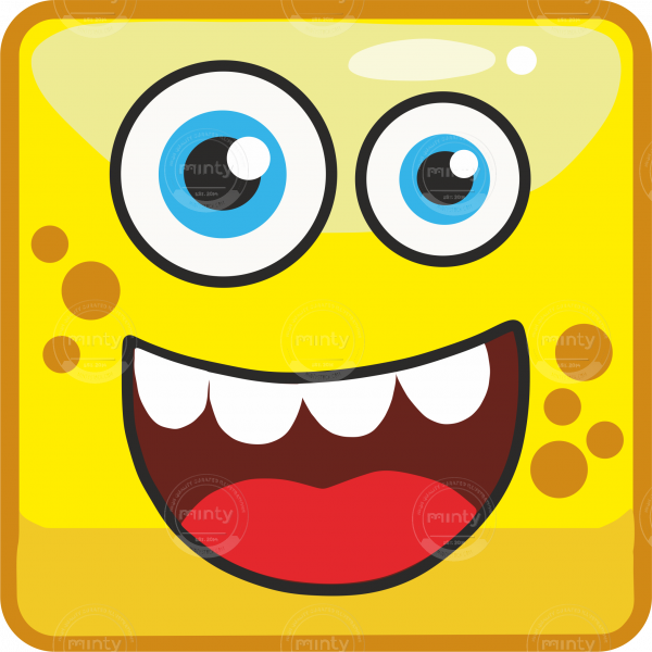 yellow cartoon monster