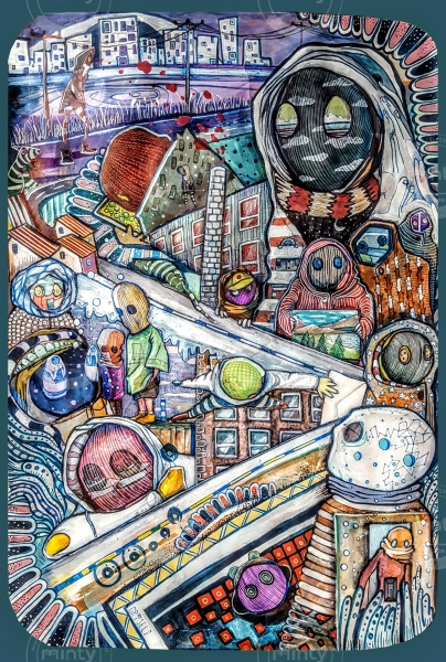 One Another blue bckground