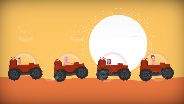 Buggies on Mars, from TEd-Ed film about life on Mars