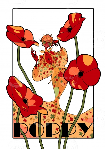 poppies illustrations