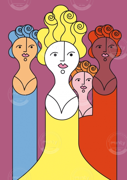 Colourful women