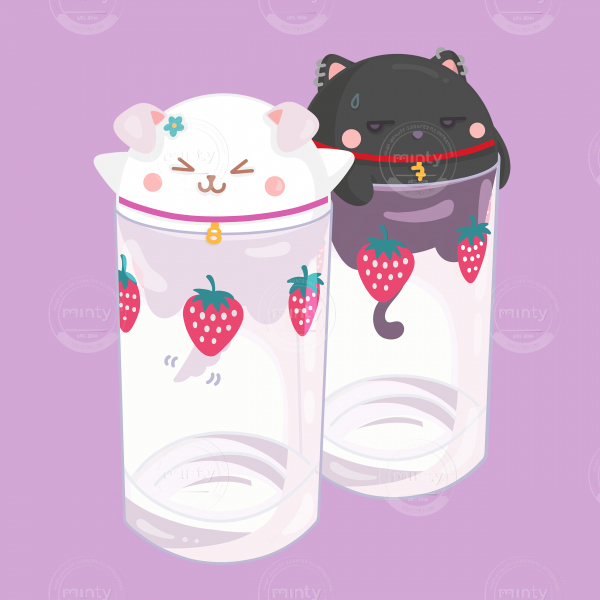  Nani Hachi cute kitties in cups