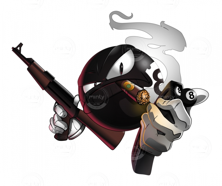 Logo:Character:Mascot Design-8ball-magazine