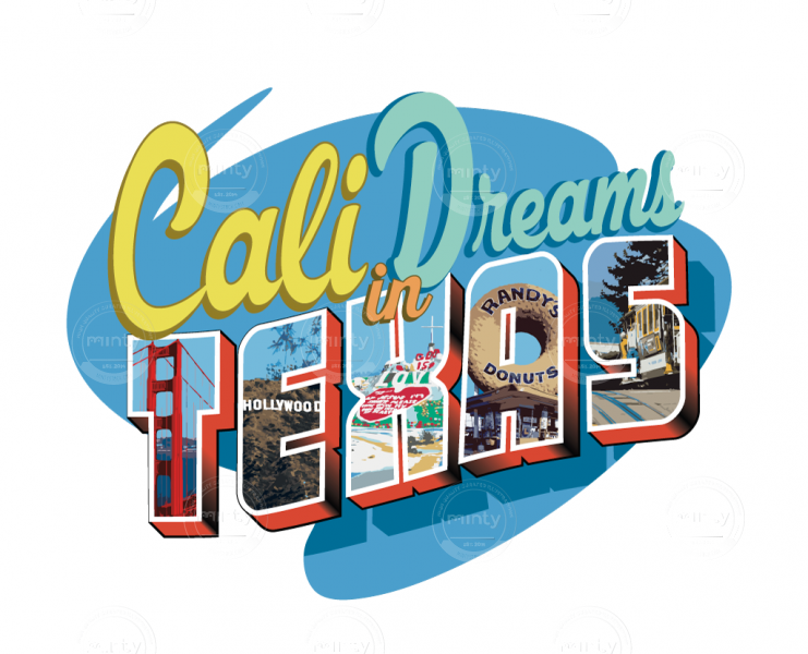 Shirt design CALI-DREAMS3