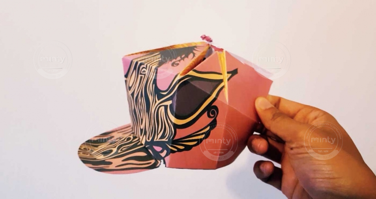 Origami trucker hat design 