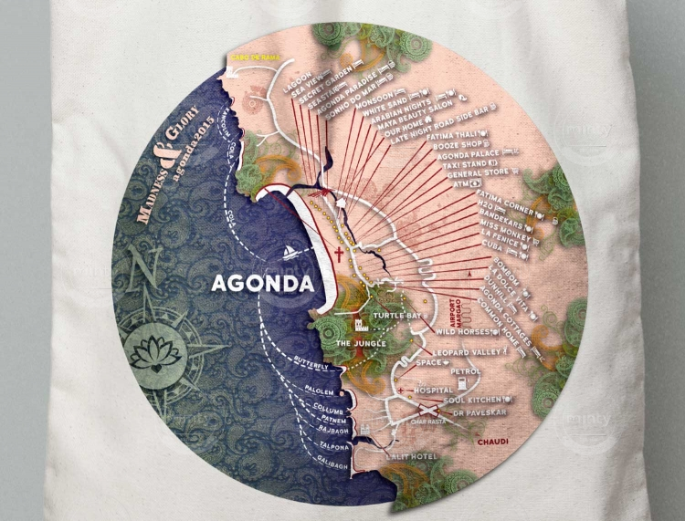 Canvas tote bag mockup