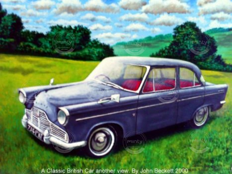 A Classic British Car from the 1960s. A commission that I never got paid for, eventually I was able to sell it at an exhibition