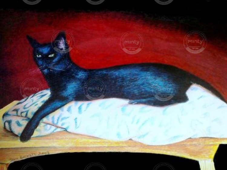 A Black Cat, Paid Commission. This is a copy of the original that was the commission